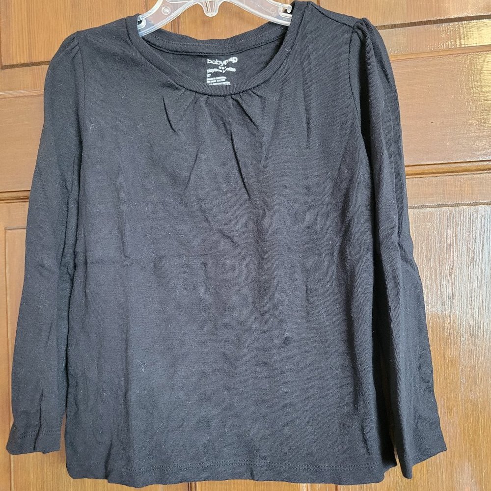 baby Gap Black Cotton T-Shirt  (Size 5T)